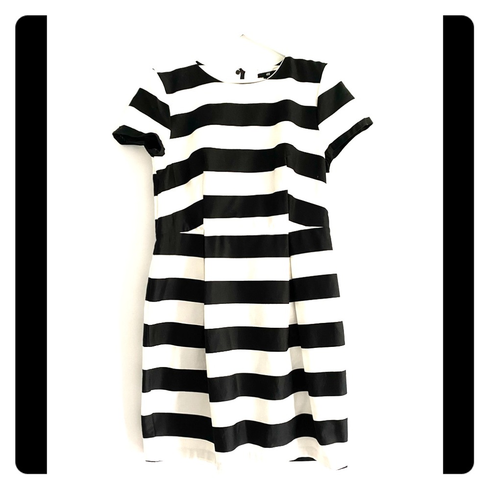 H&M cotton / elastane stripe dress